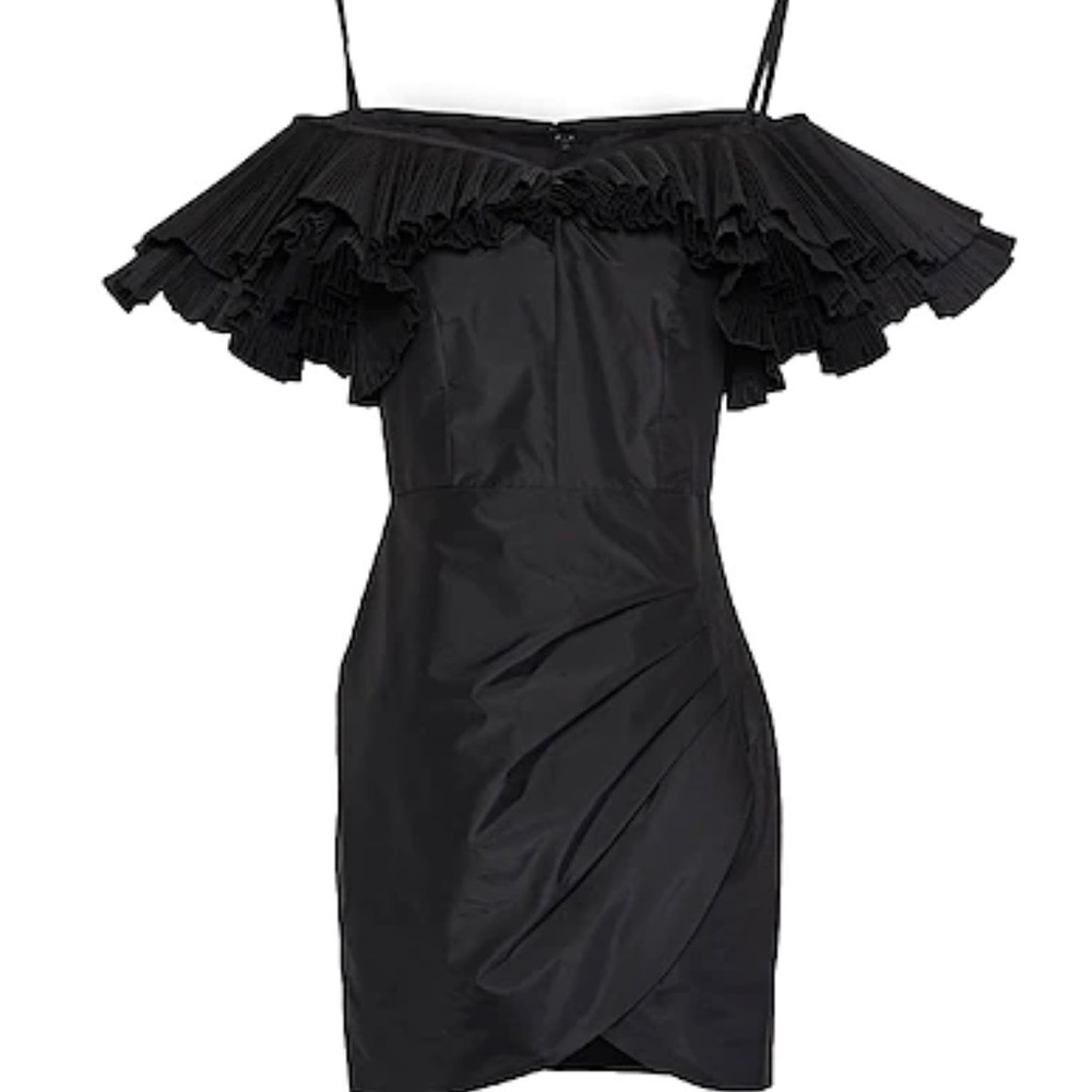 ALEXANDRA RICH Off Shoulder Raffle Dress